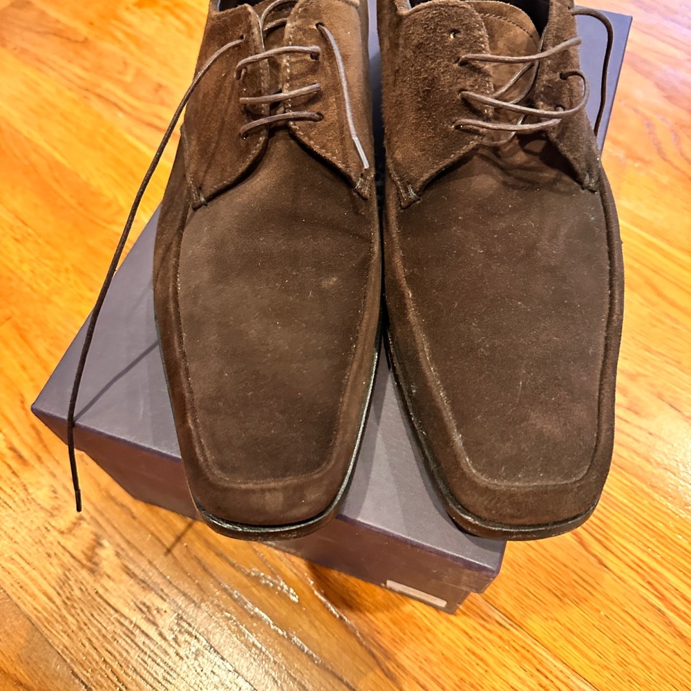 Prada Derby men’s suede shoes - 9.5 - Picture 3 of 11